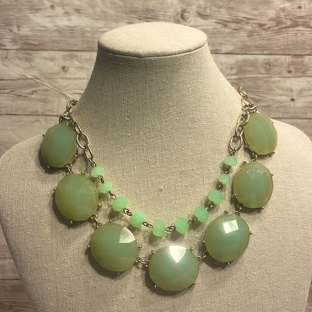 Premier Designs Green Statement Piece Necklace